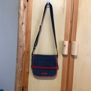 Dooney & Bourke Denim Messenger Crossbody Bag